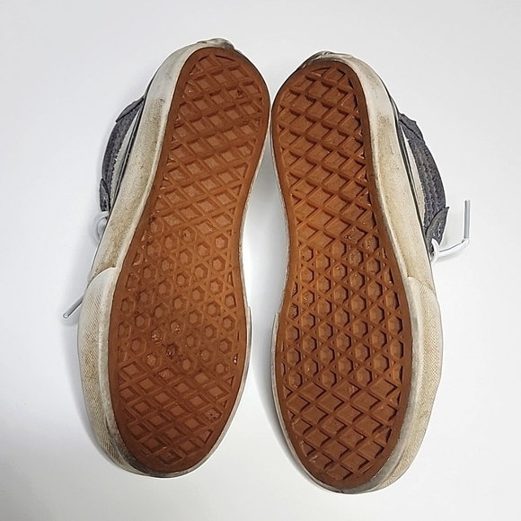 Silver Glitter Kids Sk8Hi vans - Picture 4 of 5